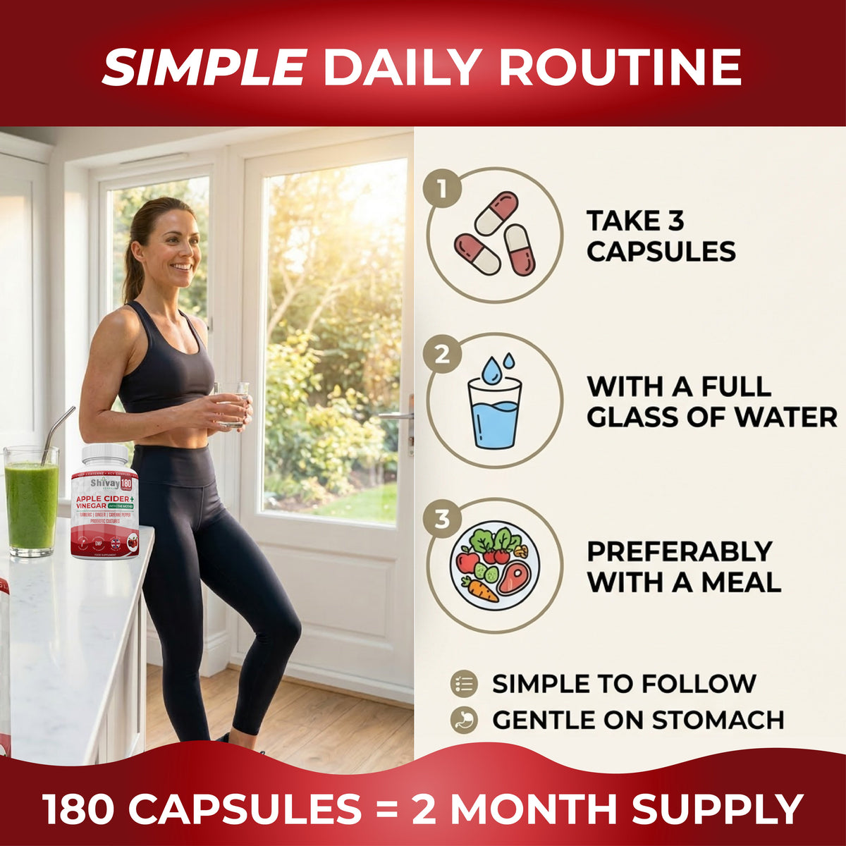 Apple Cider Vinegar Complex with Turmeric, Ginger, Cayenne & Bio Cultures