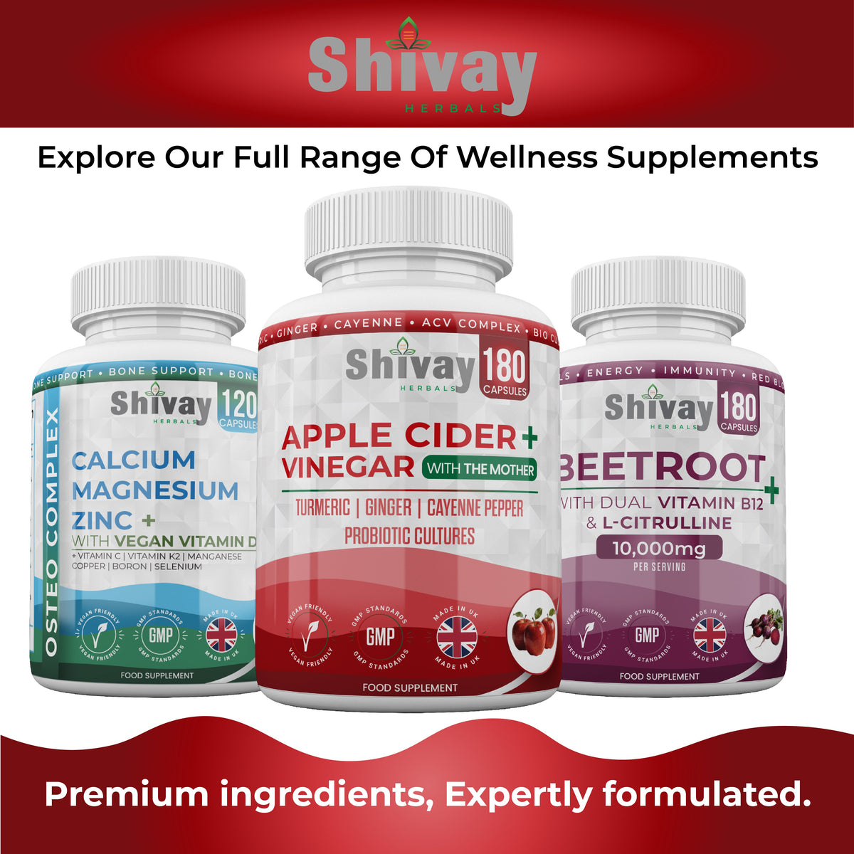 Apple Cider Vinegar Complex with Turmeric, Ginger, Cayenne & Bio Cultures