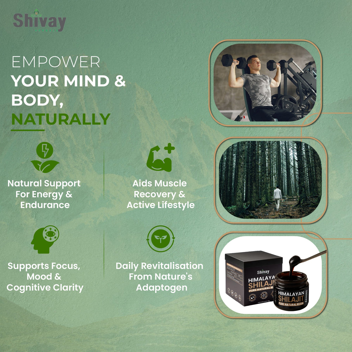 Shivay Herbals Himalayan Shilajit Resin 30g - Natural Source of Fulvic Acid & Humic Acid - Trace Minerals - Made in the UK