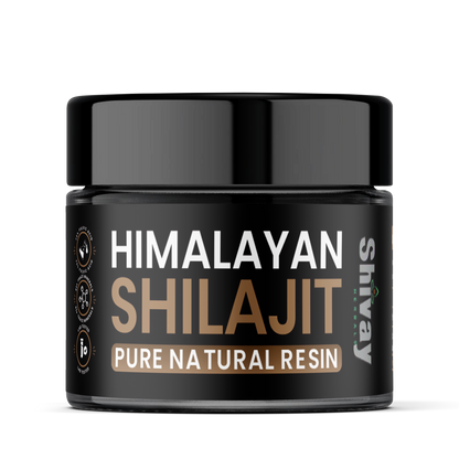 Shivay Herbals Himalayan Shilajit Resin 30g - Natural Source of Fulvic Acid & Humic Acid - Trace Minerals - Made in the UK