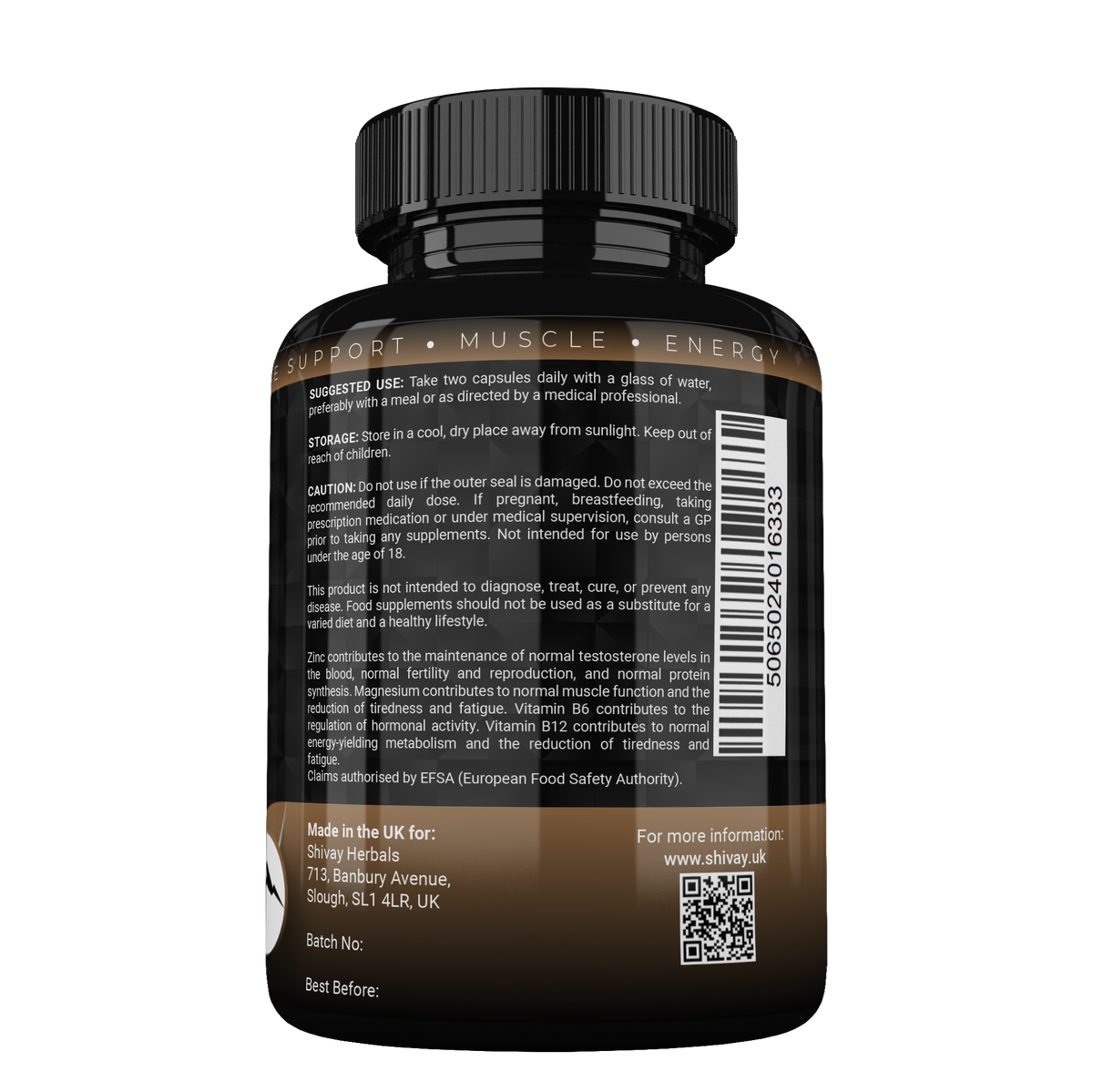 MENMAX+ Testo Boost x Shilajit Complex – Testosterone Support Supplement for Men with Zinc, Ashwagandha, Maca Root, Korean Ginseng, Tribulus, B6 & B12 – 120 Vegan Capsules Made in UK by Shivay