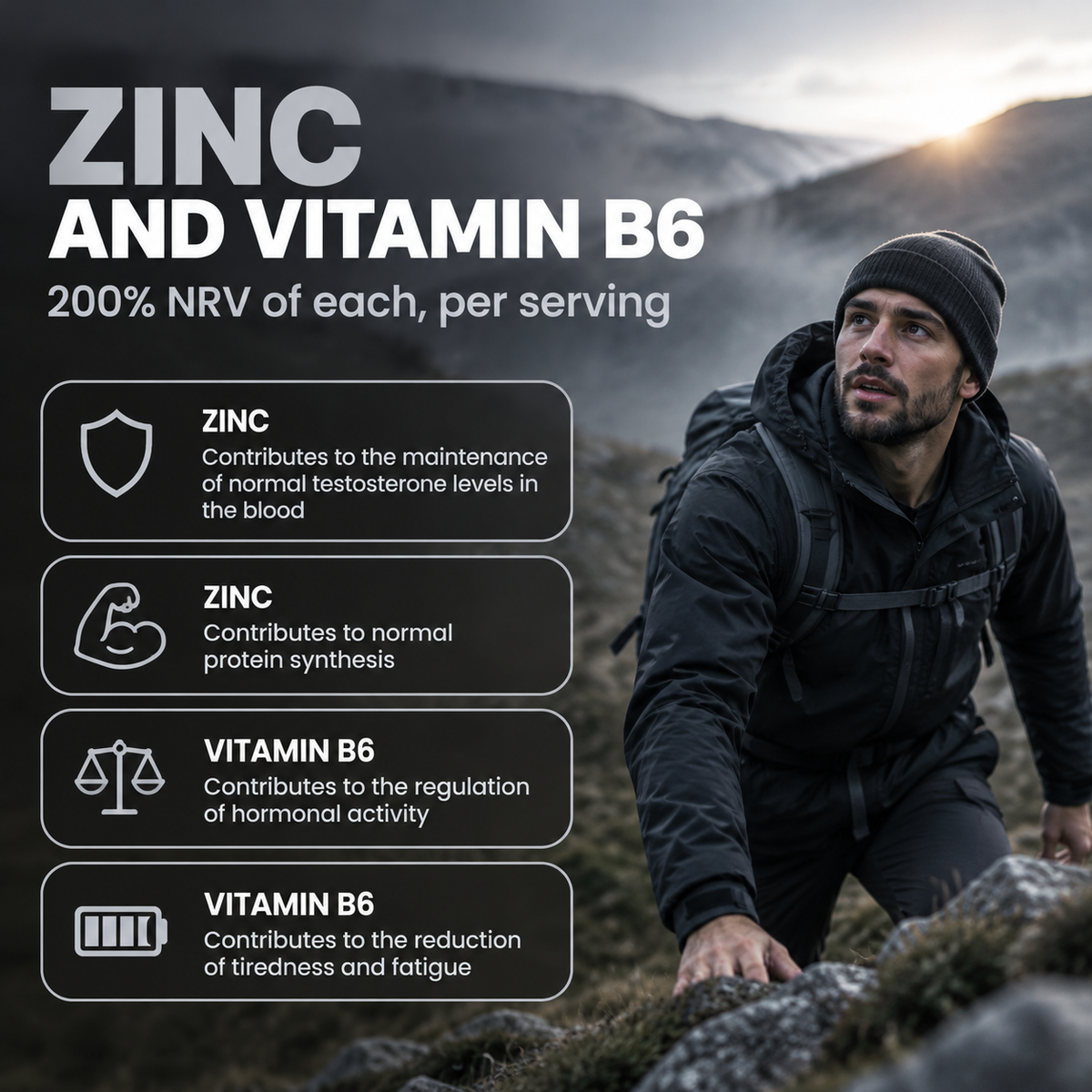 Shivay Herbals Testo Boost Natural Vitality Support - Zinc, B6, Ginseng, Maca & Tribulus - 120 Vegan Capsules - 2 Month Supply - Made in the UK