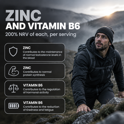 Shivay Herbals Testo Boost Natural Vitality Support - Zinc, B6, Ginseng, Maca & Tribulus - 120 Vegan Capsules - 2 Month Supply - Made in the UK