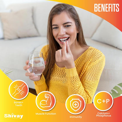 Shivay Herbals Vitamin D3 4000iu & K2 100mcg MK-7 - 365 Vegetarian Tablets - 1 Year Supply - Bone & Immune Support - Made in the UK
