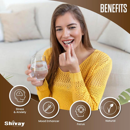 Shivay Herbals Lion's Mane Mushroom 2000mg - 50% Polysaccharide Extract - with Black Pepper - 180 Vegan Tablets - 3 Month Supply - Made in the UK